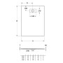 Receveur de douche Villeroy & Boch Le Valence 80 x 100 cm