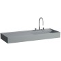 Vasque LAUFEN Kartell 120 x 46 cm, avec tablette à gauche, avec 3 trous de robinet