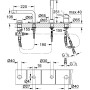 GROHE Concetto 4-Loch Einhand-Wannenkombination - Detailansicht