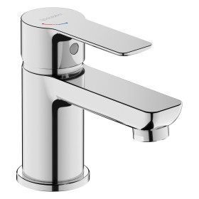Mitigeur de lavabo monocommande Duravit D-Code FreshStart et MinusFlow