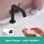 Robinet de lavabo monocommande hansgrohe Tecturis S 110 Fine CoolStart économique+ avec vidage à tirette - vue technique