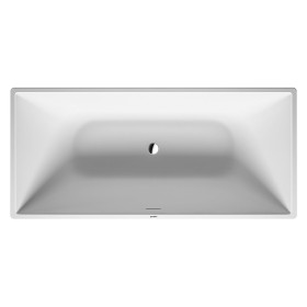 Vasca da bagno freestanding Duravit DuraSquare 160 x 75 cm, con troppo pieno