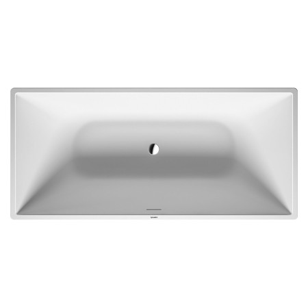 Vasca da bagno freestanding Duravit DuraSquare 160 x 75 cm, con troppo pieno