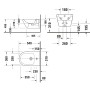 Duravit D-Neo Bidet mural - vue détaillée