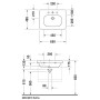 Meuble-lavabo Duravit D-Code 65 cm - vue détaillée