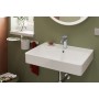 hansgrohe Xanuia Q Lavabo 650/480 avec trou de robinet et trop-plein, SmartClean - vue technique