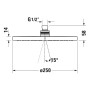 Duravit Kopfbrause 1jet Ø 25 cm MinusFlow - Detailansicht