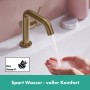 Robinet de lavabo monocommande hansgrohe Tecturis S 110 Fine CoolStart économiseur d'eau+ avec bonde - vue technique