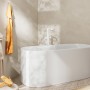 Robinet de baignoire sur pied hansgrohe Tecturis S à levier unique - vue détaillée