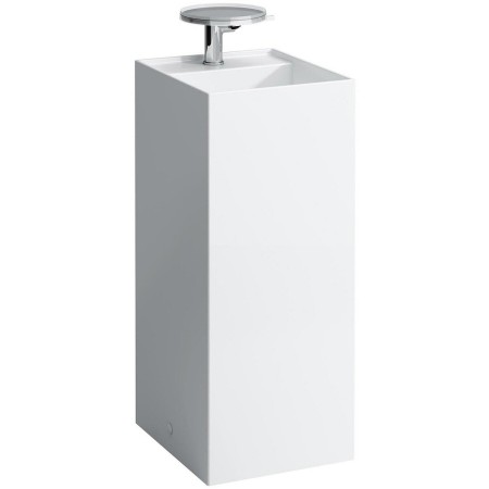 Lavabo LAUFEN Kartell 37,5 x 43,5 cm, sur pied avec 1 trou de robinet