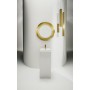 Lavabo LAUFEN Kartell 37,5 x 43,5 cm, sur pied avec 1 trou de robinet - vue technique