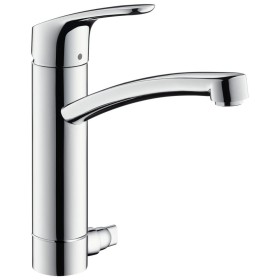 hansgrohe Focus M41 Miscelatore monocomando per cucina 200, valvola di arresto apparecchi, 1getto