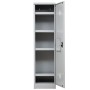 Wolfstahl Chemikalienschrank Gefahrstoffschrank Stahl lichtgrau 50 x 42 x 195 cm - technische Ansicht