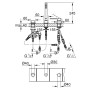 GROHE Plus 3-Loch Einhand-Wannenkombination - technische Ansicht