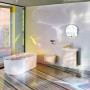 LAUFEN Sonar freistehende Badewanne 160 x 81,5 cm, mit Oberflächentextur - Detailansicht