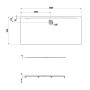 Receveur de douche LAUFEN PRO Marbond 200 x 90 x 3,6 cm