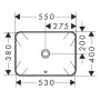 hansgrohe Xuniva Q Vasque encastrée 55 x 40 cm, avec trop-plein - photo produit