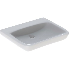 Lavabo Geberit Renova Comfort 65 x 55 cm, accessible aux personnes à mobilité réduite
