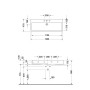 Duravit Vero Lavabo 120 cm avec 1 trou de robinet - photo produit