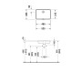 Duravit Vero Lavabo encastré 48,5 cm - vue technique