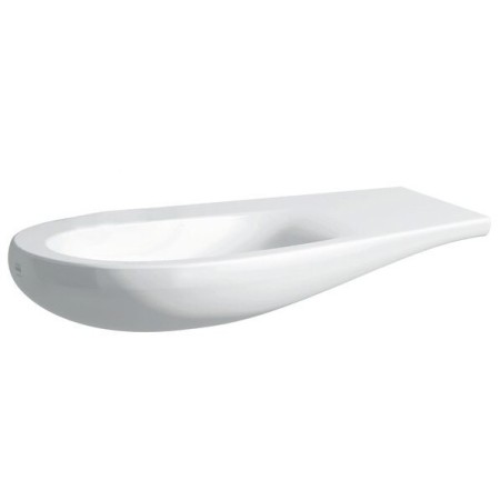 Vasque encastrable LAUFEN Alessi 90 x 50 cm, sans trou de robinet, avec étagère à droite
