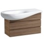Vasque encastrable LAUFEN Alessi 90 x 50 cm, sans trou de robinet, avec étagère à droite - vue détaillée