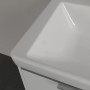 Villeroy & Boch Subway 3.0 Schrank-Doppelwaschtisch 130 cm, mit 2 Hahnlöchern, mit Überlauf - technische Ansicht