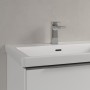 Villeroy & Boch Subway 3.0 Schrank-Doppelwaschtisch 130 cm, mit 2 Hahnlöchern, mit Überlauf - Produktansicht