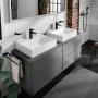 hansgrohe Xevolos E Vasque à poser brossée 60 x 48 cm avec trou de robinet sans trop-plein