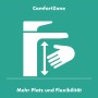 Robinet de lavabo hansgrohe Tecturis E Standventil 80 économiseur d'eau+ avec poignée à levier - vue détaillée