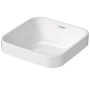 Lavabo surélevé Duravit Happy D.2 Plus 40 cm blanc, sans trop-plein, sans plage de robinetterie