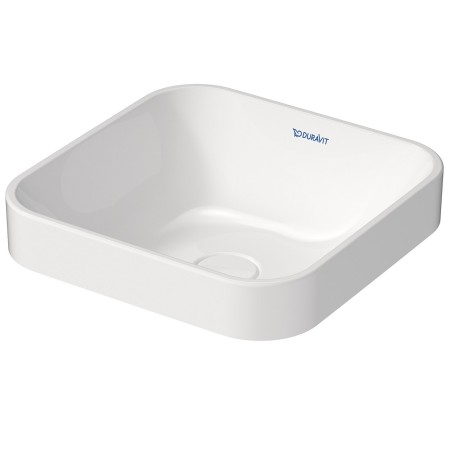 Lavabo surélevé Duravit Happy D.2 Plus 40 cm blanc, sans trop-plein, sans plage de robinetterie