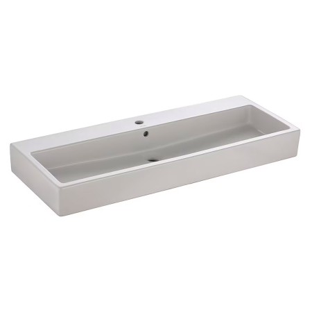 Vasque Duravit Vero 120 cm avec 1 trou de robinet brossé