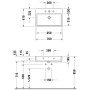 Lavabo meuble Duravit Vero Air avec 1 trou de robinet, 70 x 47 cm, sans trop-plein - vue détaillée