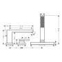 hansgrohe Tecturis E Miscelatore a 3 fori per bordo vasca con scatola per flessibile (sBox)