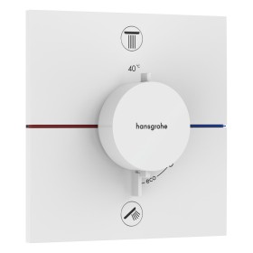 Termostato a incasso hansgrohe ShowerSelect Comfort E per 2 consumatori con combinazione di sicurezza