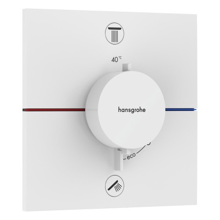 Thermostat encastré hansgrohe ShowerSelect Comfort E pour 2 consommateurs avec combinaison de sécurité
