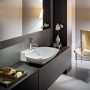 Lavabo encastré LAUFEN INO, finition brossée 56 x 45 cm sans trop-plein, avec 1 trou de robinet - vue détaillée