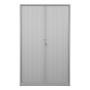 Wolfstahl Rolladenschrank Stahl 4 Fachböden Zylinderschloss 120 x 46 x 195 cm lichtgrau - schwarz - weiss
