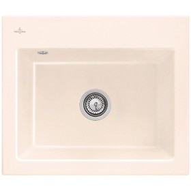 Évier encastrable Villeroy & Boch Subway 60 S, bonde avec commande manuelle