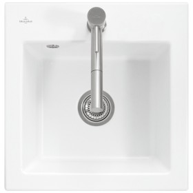 Villeroy & Boch Subway 50 S Einbauspüle, Ablaufgarnitur mit Handbetätigung