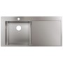 Lavello incasso hansgrohe S716-F450 450 con gocciolatoio a destra