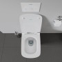 Duravit DuraStyle WC a parete, scarico a fondo - vista tecnica