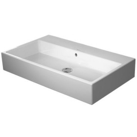 Lavabo Duravit Vero Air lisse sans trou de robinet 80 x 47 cm, avec trop-plein