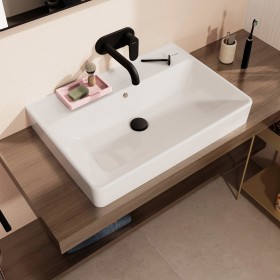 Lavabo surélevé hansgrohe Xanuia Q poli 700/480 sans trou de robinet avec trop-plein