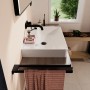Lavabo surélevé hansgrohe Xanuia Q poli 700/480 sans trou de robinet avec trop-plein - photo produit
