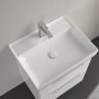 Villeroy & Boch Taro Waschtisch 60 cm mit CeramicPlus Beschichtung, 1 Hahnloch, ohne Überlauf - technische Ansicht