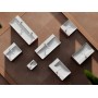 Lavabo hansgrohe Xelu Q avec tablette à droite 80 x 48 cm brut, sans trou de robinet - vue détaillée