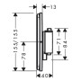 Thermostat encastré hansgrohe ShowerSelect Comfort Q pour 1 consommateur - photo produit