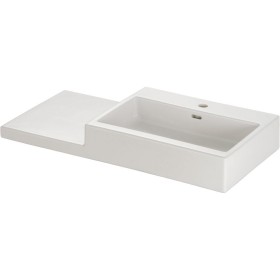 Vasque LAUFEN Living City 100 cm avec trop-plein et 1 trou de robinet, étagère à gauche